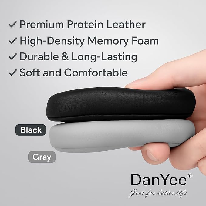 Premium Replacement Ear Pads for Bose QC2, QC35 I & II – Soft Protein Leather & - Image 3