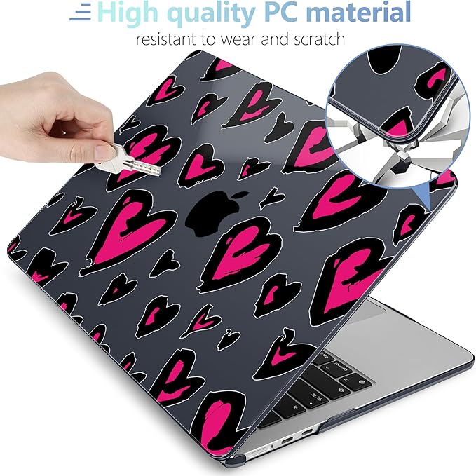 MEEgoodo for M4/M3/M2 MacBook Air 15.3 inch Case 2025 2024 2023, Case Fit Model - Image 4