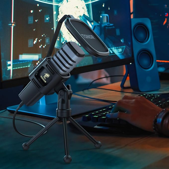 TONOR USB Microphone for PC, Cardioid Condenser Computer Mic - Image 8