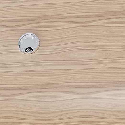 Desk Grommet 2-3/8 Inch 60mm, Zinc Alloy Computer Desk Wire Hole Cover, Office Desktop Cord Cable Hole Metal Ring, Brushed Silver