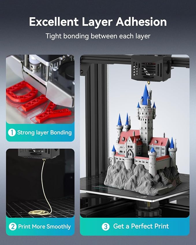 SUNLU Large Spool 5KG PETG Filament, 3D Printer Filament PETG 1.75mm, Less Stringing Good Layer Adhesion High Toughness, Big Roll Filament, 5kg Spool(11 lbs), Red