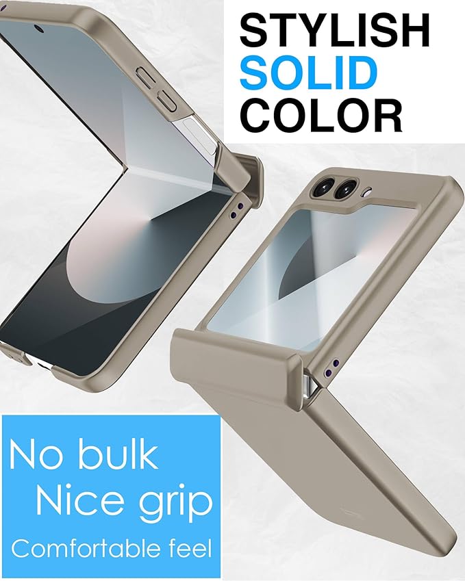 STORMTAL for Samsung Galaxy Z Flip 6 Case/Z Flip 7 FE Case, Hinge Protection, Built-in Screen Protector, Wireless Charging, Slim Rugged Phone Protective Case for Galaxy Z Flip 6