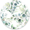 Mouse Pad, Cute Mousepad with Design, Round Grass Leaves Mat, Small Non-Slip Rubber Gaming Pads, Office Home Personalized Pad
