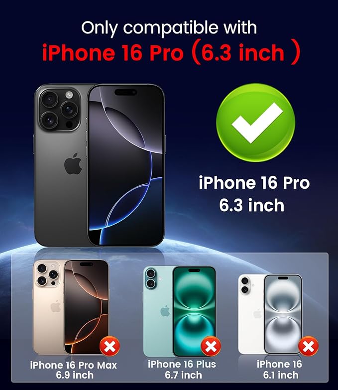 Magnetic for iPhone 16 Pro Case [Compatible with MagSafe][Built-in Camera Lens Protector] Slim Soft Silicone Bumper Shockproof Metallic Luster Phone Case (Rose Gold)