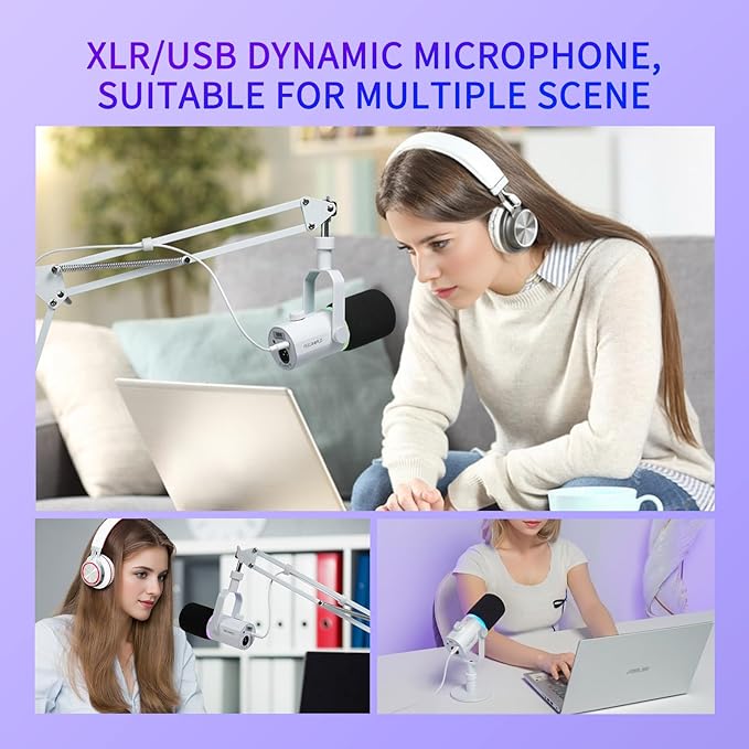 FEELWORLD PM1 XLR USB Dynamic Microphone - Image 8