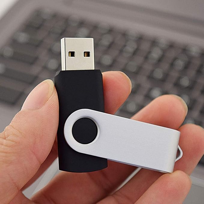 Aiibe 20pcs 8GB Flash Drives Bulk 8GB USB Flash Drive 20 Pack 8 GB USB Sticks USB 2.0 Thumb Drive - Black
