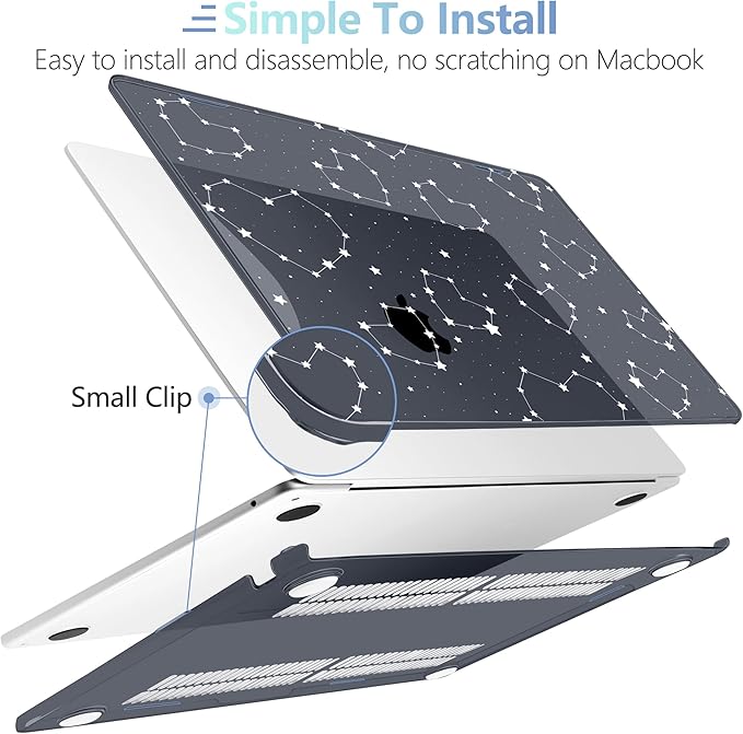 MEEgoodo for M4/M3/M2 MacBook Air 15.3 inch Case 2025 2024 2023, Case Fit Model - Image 5