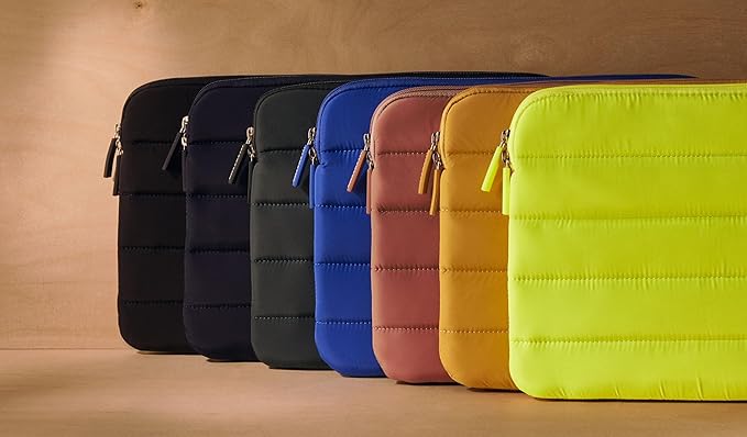 ANECDOTE Laptop Case 13-14 Inch – A Perfect Laptop Sleeve That is Compatible with MacBook Air/Pro and iPad Pro 12.9 – Fits in Your Bag, Padded and Protective with an Aesthetic Design (Neon Yellow)