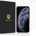 UNBREAKcable 3-Pack Screen Protector for iPhone 11 Pro/XS/X, Double Shatterproof Tempered Glass [Easy Installation Frame] [9H Hardness] [HD Clear] [Case Friendly] for 5.8 Inch