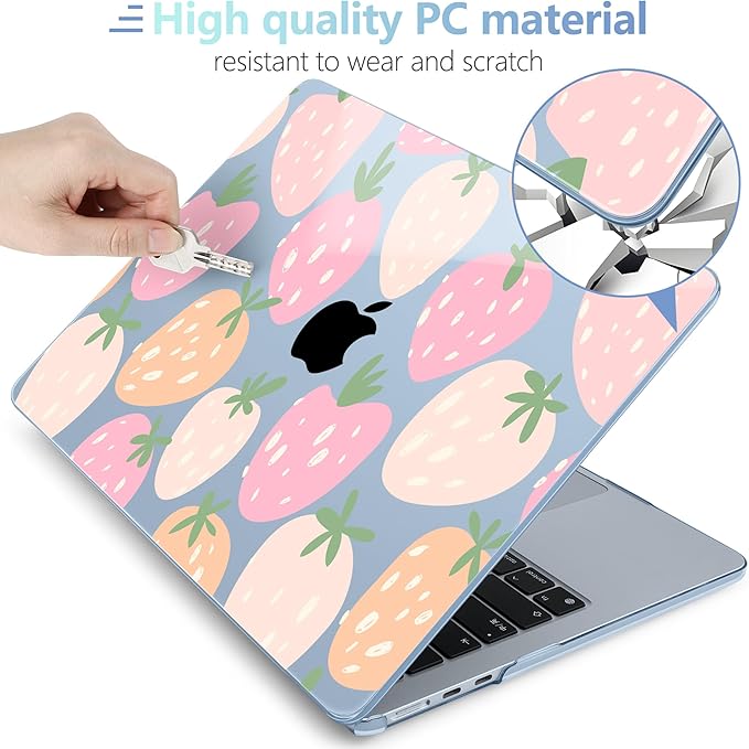 MEEgoodo for M4/M3/M2 MacBook Air 15.3 inch Case 2025 2024 2023, Case Fit Model - Image 4