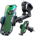 VANMASS [Longest Lasting] True Military-Grade Car Phone Holder Strongest Suction & Clip Cell Mount Dashboard Windshield Vent Automobile Cradle Truck Accessories for iPhone 16 15 Pro Max 14 13 Android