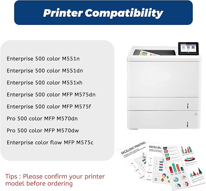 507A Yellow Toner Cartridge,Remanufactured Replacement Compatible for HP 507 507 A CE402A for Laserjet 500 Color m551 m551dn m551n m551xh m570dn m570dw m575c m575dn m575f (1-Pack)