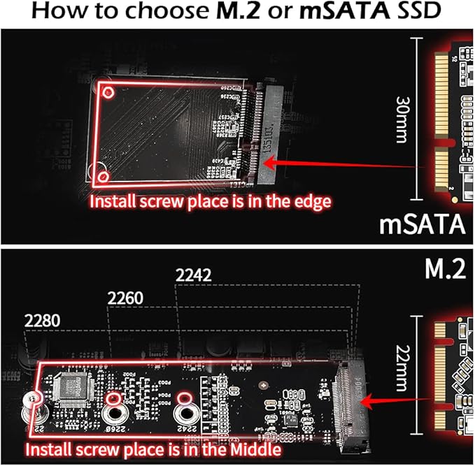 SSD mSATA 500GB Dogfish Internal Solid State Drive High Performance Hard Drive for Desktop Laptop SATA III 6Gb/s Includes SSD 32GB 60GB 64GB 120GB 128GB 240GB 250GB 480GB 500GB 1TB (500GB Msata)