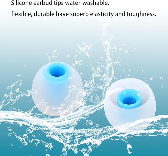Silicone Replacement Earbud Tips Earbud Caps Fit Most in-Ear Earbuds Headphone - Image 4