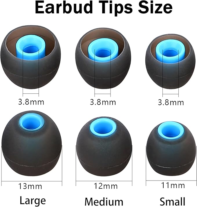 Silicone Earbud Tips for Most In-Ear Earbuds - Image 2