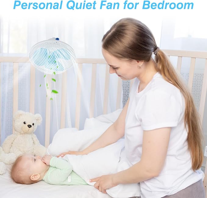 8.66" Portable Clip on Fan, 2 Speed Desk Fan with Auto Shaking Function, 180° Adjustable Tilt, Study Clamp, Personal Cooling Fan with 3.94ft Cord for Home Office Dorm