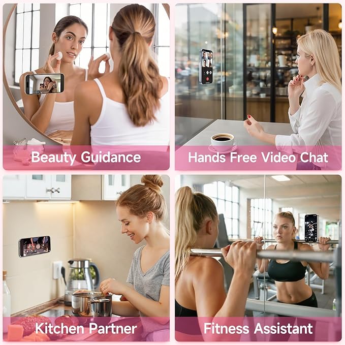Silicone Suction Cup Phone Case Mount Double Sided, Phone Accessories Hands-Free Strong Grip Holder for Selfies and Videos, Silicon Phone Stand for iPhone and Android Black