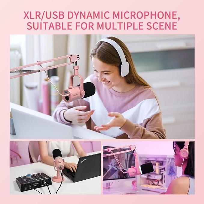 FEELWORLD PM1 XLR USB Dynamic Microphone Gifts - Image 8