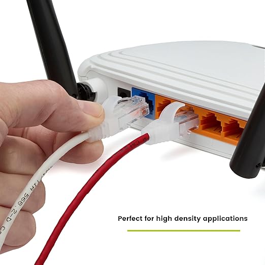 TRUECABLE Cat6 Component Rated Patch Cable, Unshielded (U/UTP), 7ft, Red, 28AWG Solid Copper, Snagless 10G High-Speed Ethernet Cable, PoE++ 4PPoE 100W, UL Listed, RoHS-3, 1 Pack
