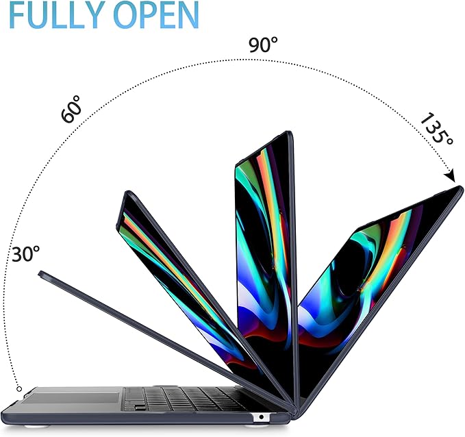Mektron for 2025 M4 MacBook Air 13.6 Inch A3240 Case Fits 2023 A2681 M2 2024 A3113 M3 Chip with Liquid Retina Display, Printed Plastic Hard Shell Cover for MacBook Air 13.6", Glittering Butterfly