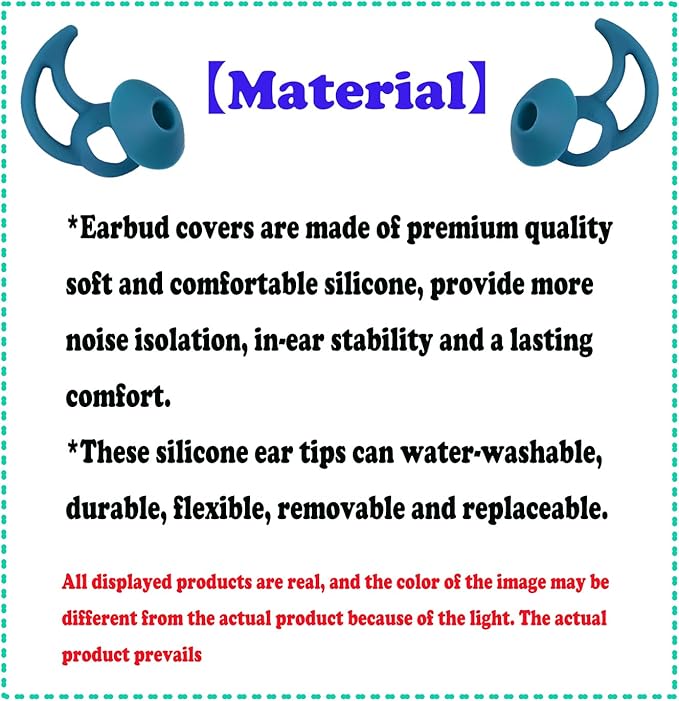 Earbud Tips 3 Pairs，Medium Silicone Earbud Tips Compatible - Image 6