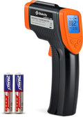 Etekcity Infrared Thermometer 1080, Heat Temperature Temp Gun for Cooking, Laser IR Surface Tool for Pizza Oven, Meat, Griddle, Grill, HVAC, Engine, Accessories, -58°F to 1130°F, Orange