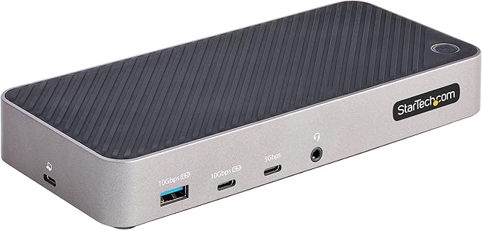 StarTech.com USB-C Triple Monitor Docking Station for MacBook Pro / Air M1 M2 M3 M4 & Windows, Universal 4K HDMI DP Dock, Thunderbolt Compatible, 100W Laptop Charging (116N-USBC-DOCK)