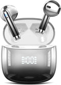 Wireless Earbuds, Bluetooth Headphones 48H Playtime Ear Buds with LED Power Display, IPX7 Waterproof Bluetooth 5.4 Earphones in-Ear Earbuds with 4 Mic for Android iOS Cell Phone Laptop, Black