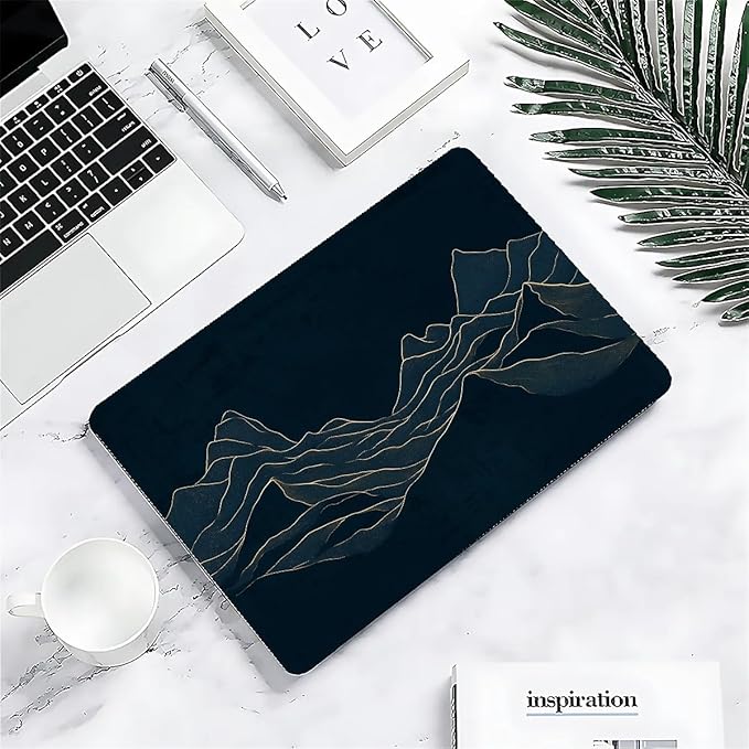 Compatible with MacBook Air 13.3 13.6 Inch Case 2022 2021 2020 2019 Plastic Hard Shell Case Cover,13.3 Pro(A1706/A1708/A1989/A2159/A2289/A2338), Dark Mountains