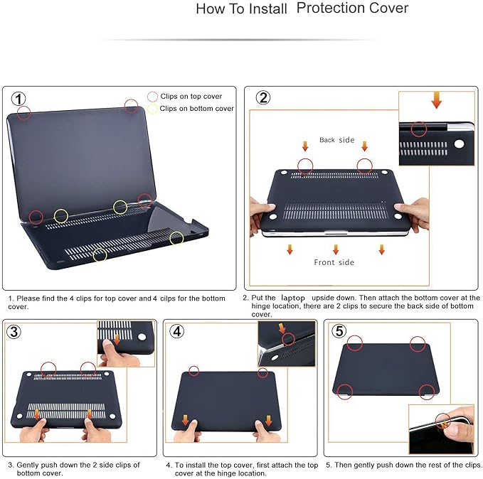 Compatible with MacBook Air 13 Inch Case 2017 2016 2015 2014 2013 2012 2011 2010 Release A1466/A1369, Plastic Hard Shell Case + Keyboard Cover + Screen Protector - World Map