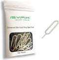 Sim Card Tray Pin Eject Removal Tool Needle Opener Ejector 10X Pack by iSYFIX for All iPhone, Apple iPad, HTC, Samsung Galaxy, and Most Smartphone Brands