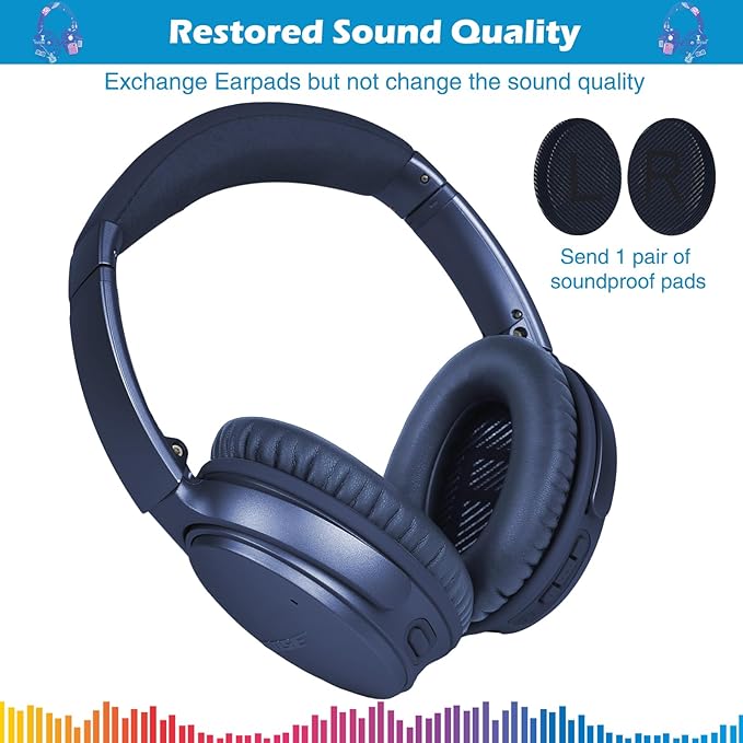 Ear Pads for Bose QuietComfort 35 ii, Premium Softer Leather Replacement Pads - Image 5