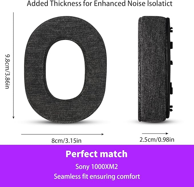 Skin-Friendly Cotton Replacement Earpads - Image 4