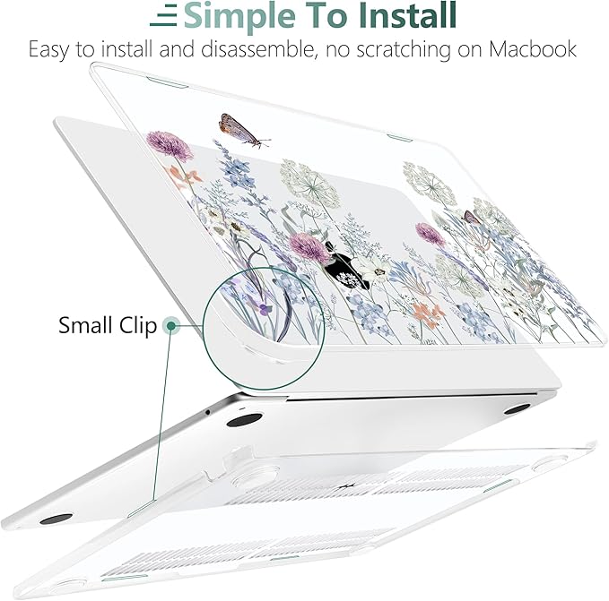 TWOLSKOO Compatible with M4 MacBook Air 13.6 inch Case 2025-2022 Release M4 - Image 4