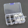 TAODAN 8PCS Black and Silver Aluminum Alloy Microphone Adapter Screws Set Tripod Adaptor Suitable for Shockproof Camera Mounts