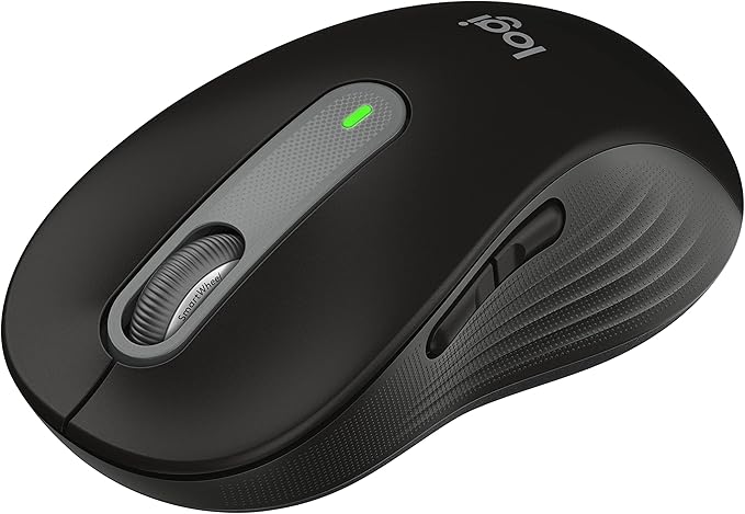 Logitech Wireless Mouse Signature M650 - Small to Medium Sized Hands, Right Handed, 2-Year Battery, Silent Clicks, Customizable Buttons, Bluetooth, PC/Mac?Chromebook - Black