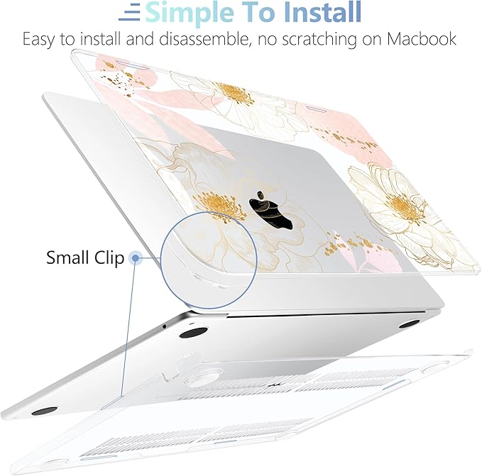 MEEgoodo for M4/M3/M2 MacBook Air 15.3 inch Case 2025 2024 2023, Case Fit Model - Image 4