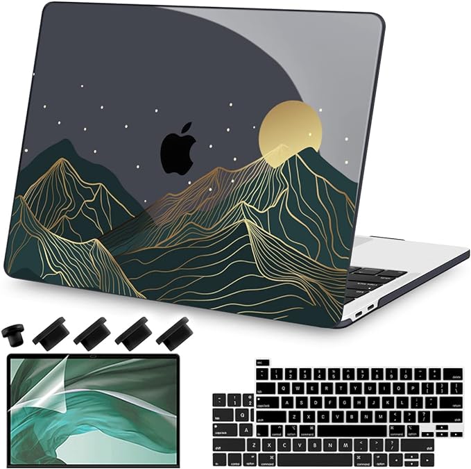 Teryeefi MacBook Pro 13 Inch Case, Hard Shell, Keyboard Cover, Screen Protector by Teryeefi