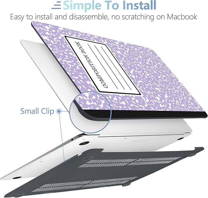 MEEgoodo for MacBook Air 13 inch Case 2021 2020 2019 Released A2337 M1 A2179 - Image 4