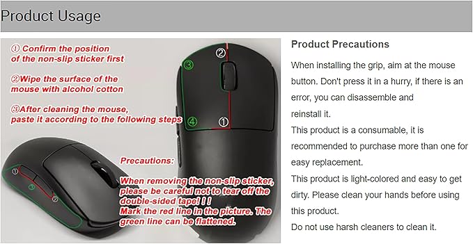 Grip Tape for Razer Viper V3 Pro - Anti-Slip,Enhanced Control, Sweat Resistance,Improves FPS Gaming Grip & Mouse Protection [Pre-Cut] Black Purple