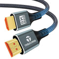 8K 4K HDMI Cable 10FT, High Speed Braided HDMI to HDMI 2.1 Cord Supports 8K@60Hz, 4K@120Hz 144Hz 48Gbps Compatible with Roku TV/PS5/HDTV/Blu-ray