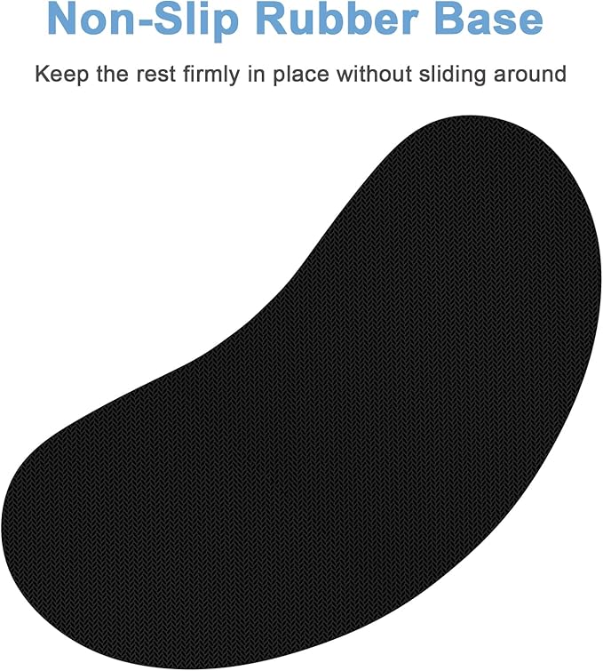 Dapesuom Mouse Wrist Rest, Ergonomic Memory Foam Mouse Wrist for Computer Desk Mats Support, Hand Rest Pad Cushion for Gaming, Office, Laptop, Men, Women, Pain Relief & Easy Typing, Rose Pink