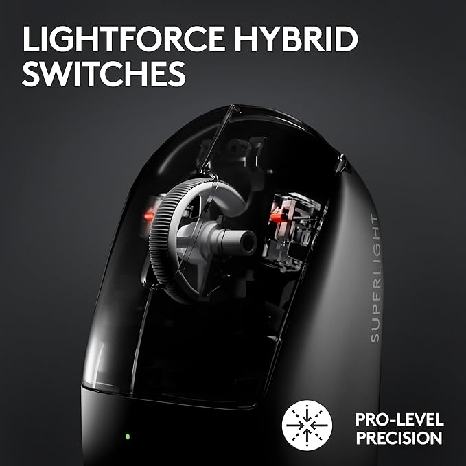 Logitech G Pro X Superlight 2 Lightspeed Wireless Gaming Mouse + G Pro X TKL Lightspeed Wireless Gaming Keyboard (Linear) Bundle - Black