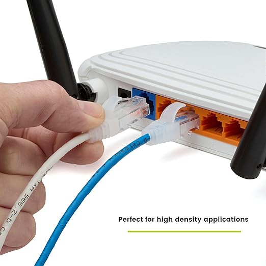 TRUECABLE Cat6 Component Rated Patch Cable, Unshielded (U/UTP), 10ft, White, 28AWG Solid Copper, Snagless 10G High-Speed Ethernet Cable, PoE++ 4PPoE 100W, UL Listed, RoHS-3, 5 Pack