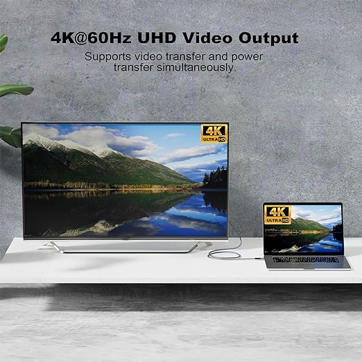 20Gbps USB C 3.2 Extension Cable, USBC 3.2 Gen2 Type-c Male to Female Extender Cable Ultra HD 4K@60Hz 240W Charging 20Gbps Data Transfer Compatible with External SSD eGPU