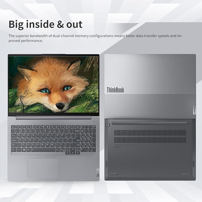 Lenovo ThinkBook 16 Business Laptop, 16" FHD+ Display, 8-Core Intel i5-13420H, 32GB DDR5 RAM, 2TB SSD, HDMI, SD Card Reader, Wi-Fi 6, Windows 11 Pro, Bundle with Targus USB-C 100W Docking Station