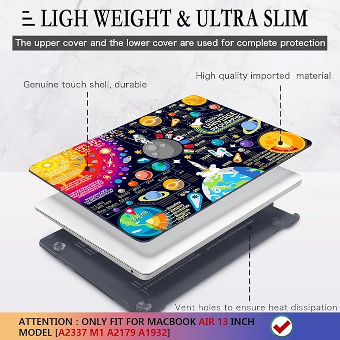 CISSOOK Compatible with MacBook Air 13 inch Case 2021 2020 2019 2018 Release - Image 4
