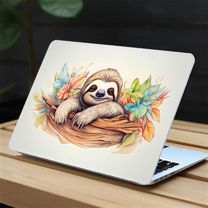 Compatible with MacBook Air 13.3 13.6 Inch Case 2022 2021 2020 2019 Plastic Hard Shell Case Cover,13.3 Pro(A1706/A1708/A1989/A2159/A2289/A2338), Sloth