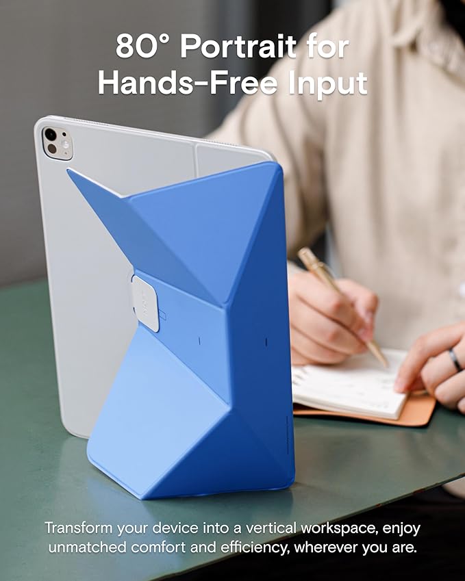 MOFT Dynamic Folio Case for iPad Pro 11 Inch 2024 5th Gen(M4), Silm Magnetic Stand Case with 20+ Viewing Angles, Auto Wake/Sleep, Ultra Thin, Jet Black