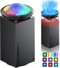 UFO Cooling Fan for Xbox Series X with 11 RGB Lights, Auto Cooling System Fan Speed Adjustable by Temperature for Xbox Series X Console, Efficient Cooler Fan Accessories, Low Noise, 3 Speed, USB Port